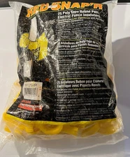 25 Count Red Snap'r  Polytape Round Post Fence Insulator from 1/4 -9/16 In. Dia.