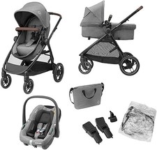 Maxi-Cosi Zelia S Trio 3-in-1 Prams Travel System, 0 - 4 Years, Up to 22 kg