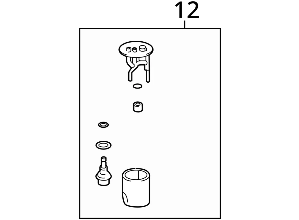 2007-2021 Toyota Tundra Electrical Gas Fuel Pump Assembly CHUDB - Image 3 of 3