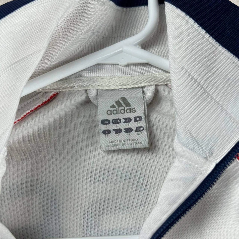 Винтажный Adidas команды США 11 полный молнии Track куртка 3 полоски мальчика размер маленький S - Изображение 3 из 4