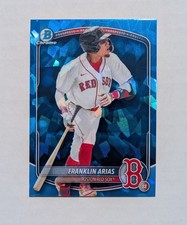 2025 Bowman Draft Franklin Arias Sapphire #BDC-13 Red Sox RC Refractor Parallel