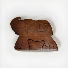 Elephant Locking Puzzle  Box