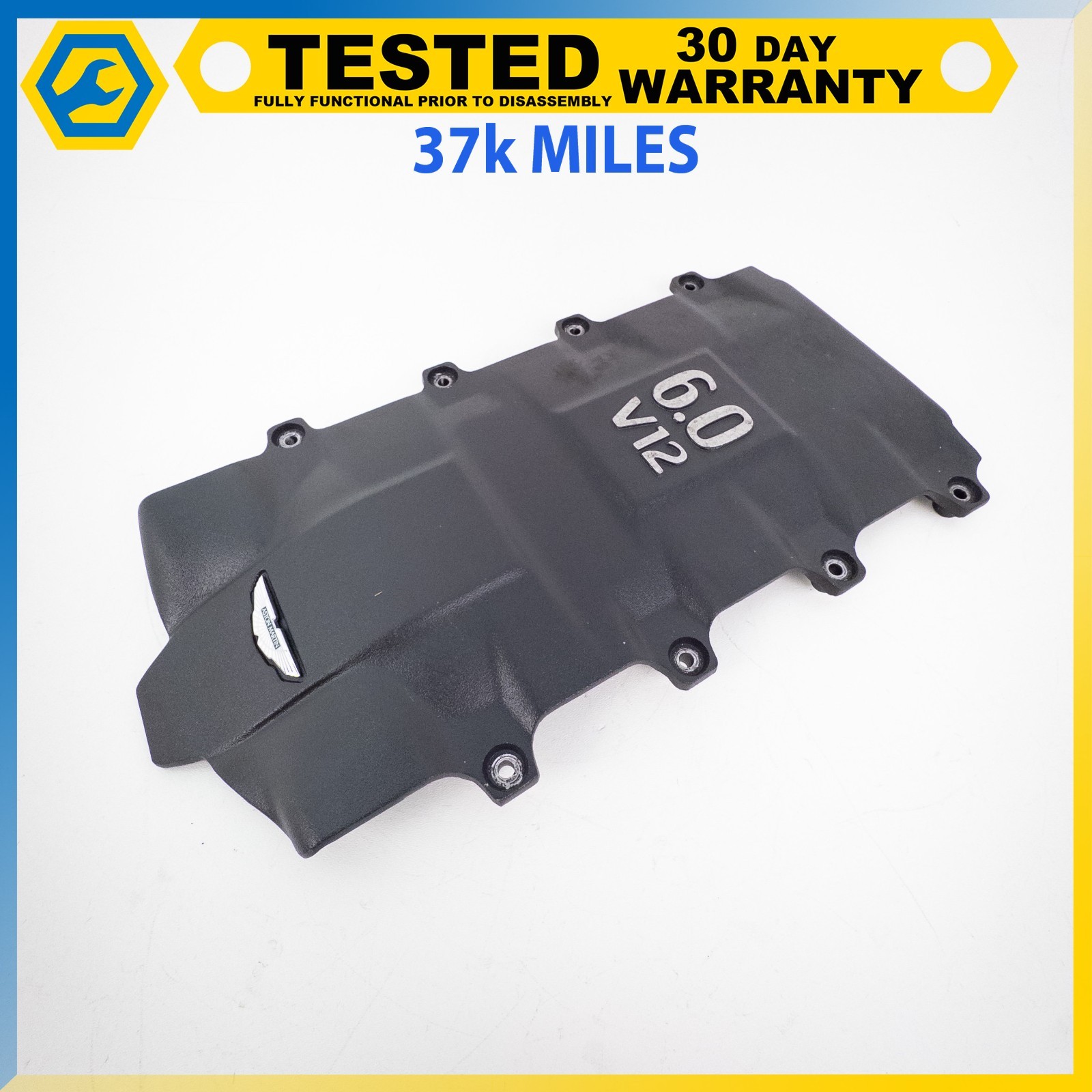 05-12 ASTON MARTIN DB9 DBS RAPIDE 6.0L V12 ENGINE MOTOR TOP APPEARANCE COVER OEM