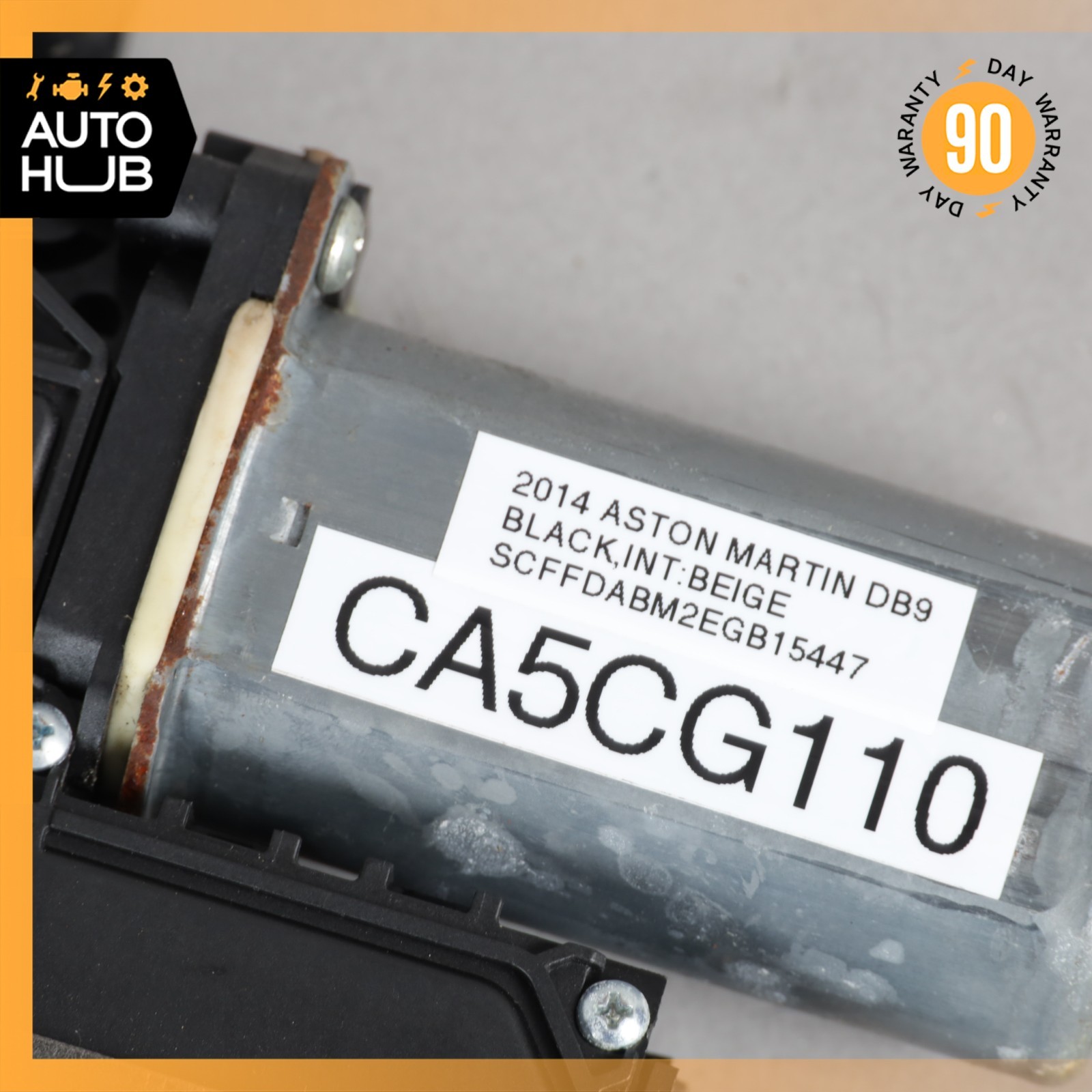 05-18 Aston Martin DB9 DBS Front Right Window Regulator Motor 4G43F23200AE OEM