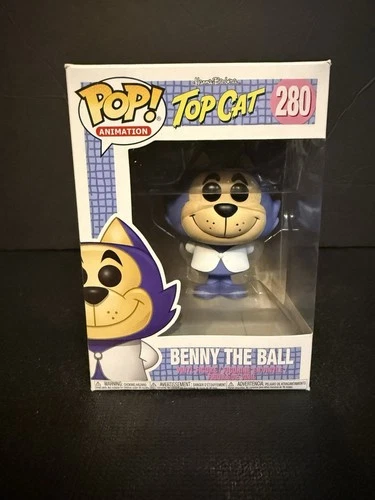 FUNKO POP ! BENNY THE BALL 280 TOP CAT POP ANIMATION NOT MINT E02