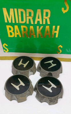 #ad 1998 99 Honda Black Gunmetal Wheel Center Caps Set Of 4 Oem Used 5quot; #44732 4304 $70.00