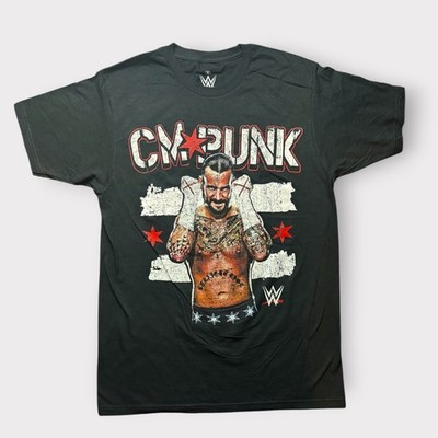 WWE CM Punk Best In The World T-Shirt Mens Medium Black Ripple Junction