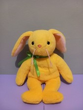 Ty Beanie Babies Willow The Long Eared Yellow Bunny Rabbit Plush Toy Soft Toy