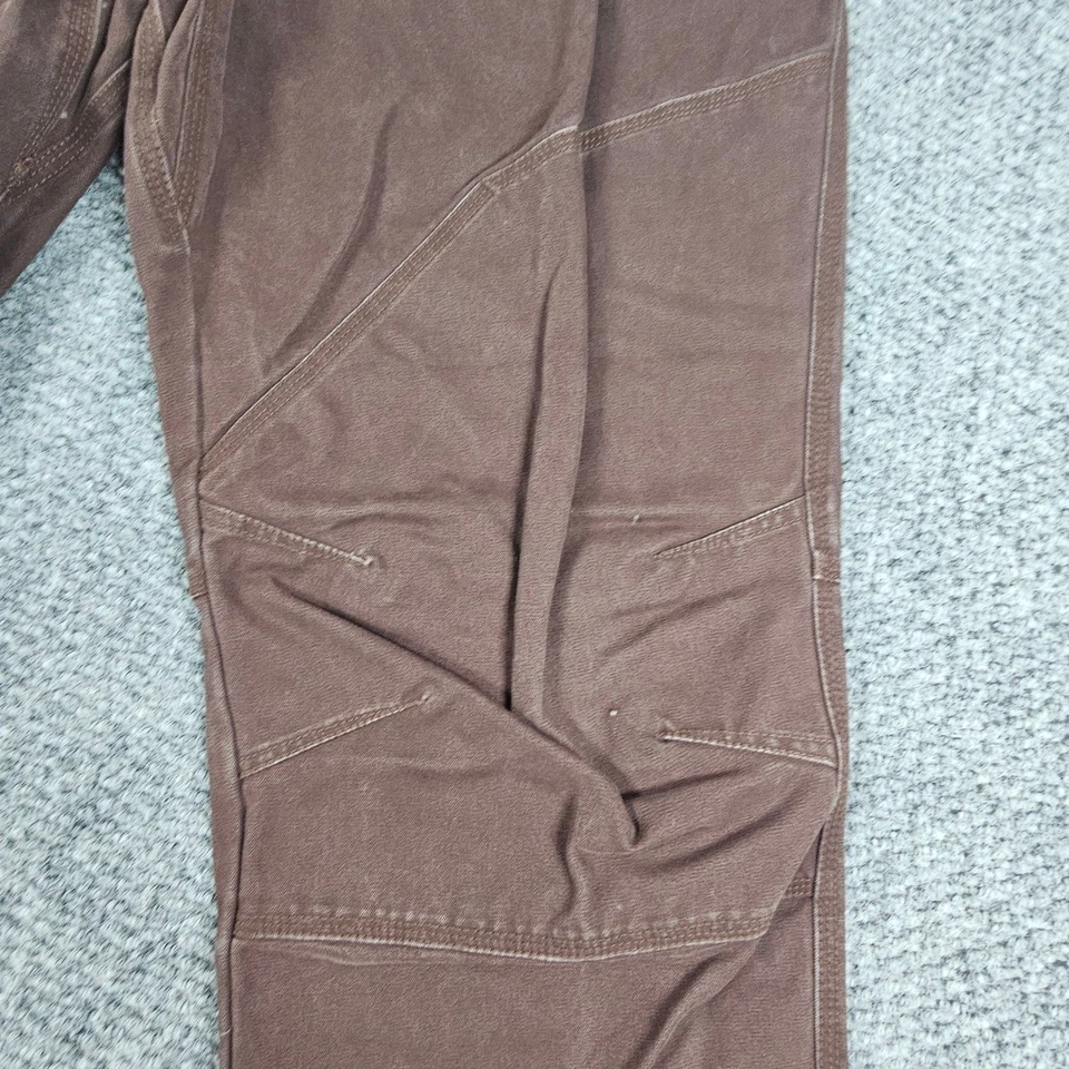 LL Bean Katahdin Iron Works Carpenter Pants Brown Cotton Size 38x30 Workwear - Image 3 of 4