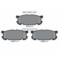 Textar BremsbeläGe Bremsbelegsatz Hinten System Akebono FüR Mazda MX-5 II