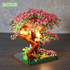 Mini Sakura arbres construction blocs Set Diy Cherry Briques de bûches modèle