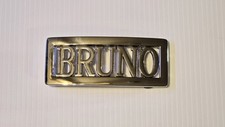 BRUNO Custom Personalized Name Belt Buckle -Put your name or word on Buckle