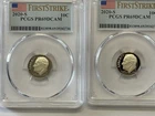 Lot of 2 2020 S Clad Roosevelt Dime PCGS PR69DCAM First Strike Flag Label