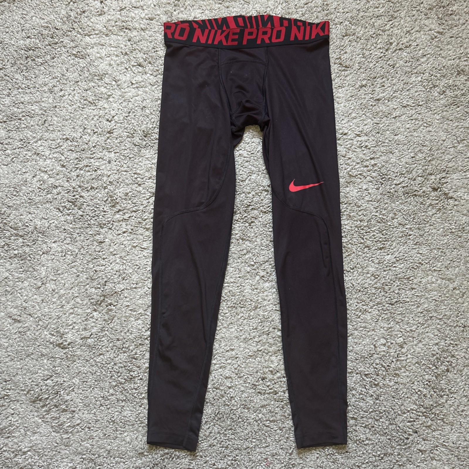 Nike Pants Mens Medium Black Pro Dri-FIT Compression Leggings Running Athletic