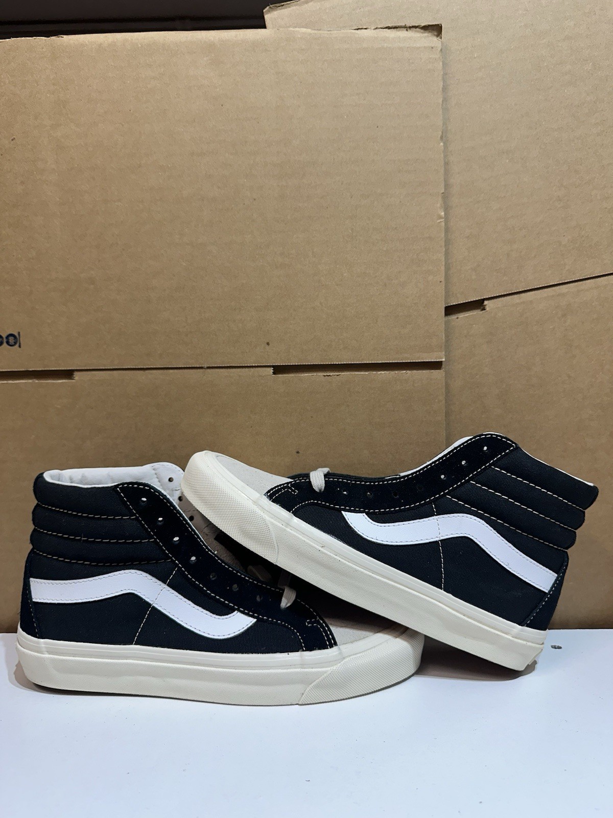 BRAND NEW FOG FEAR OF GOD VANS SK8-HI REISSUE BLACK CREAM US SIZE 8 MEN image 2