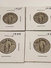 4 Vintage Standing Liberty Quarters 1925-1930 - 90% Silver - Original Estate Lot