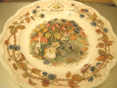   Brambly Hedge プレート4枚セット ❤️BRAMBLY HEDGE Royal Doulton ~ 4 Seasons Plates ~ Gift