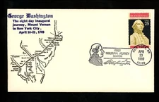 US Postal History Presidential Washington Inaugural Journey 1989 New York NY