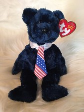 TY BEANIE BABY POPS the BEAR (US VERSION) - MINT w/ NEAR MINT TAGS - 2002