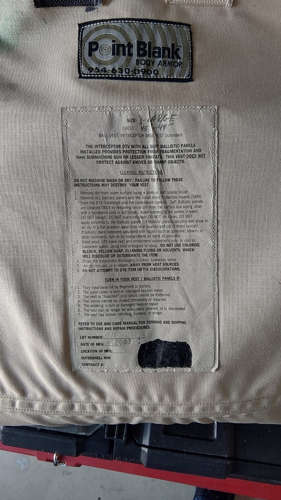 Bullet Proof Vest eBay