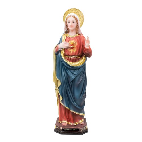 Sacred Heart of Mary Resin Statue | Multiple Sizes | Detailed Craftsmanship | - Picture 2 of 30