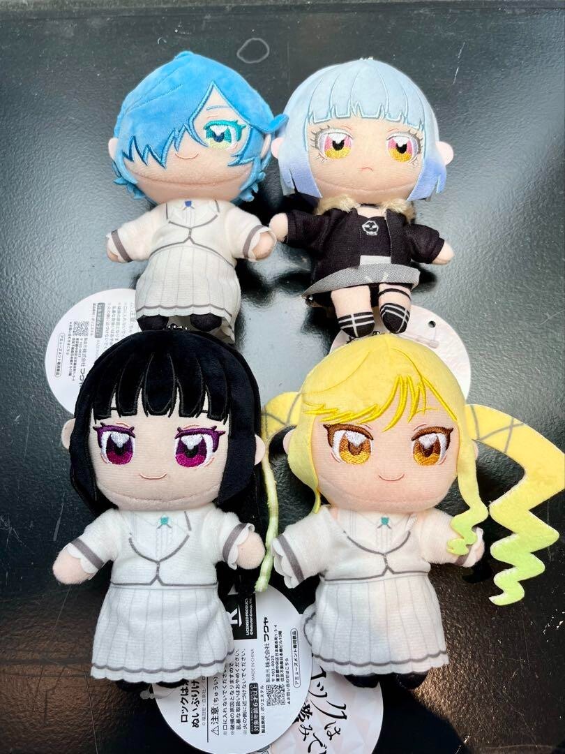 Rock Is a Lady's Modesty Plush Doll Osuwari Nuipurike Set of 4