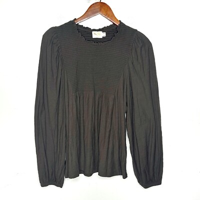 Nation LTD Marion Long Sleeve Top in Bittersweet