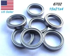 10 pcs Bearing 6702 15x21x4 Ball Bearings Thin Wall Deep Groove Ball Bearing