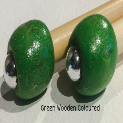 *1 PAAR PERLEN BAMBUS STRICKNADELN/HAKEN GRÖSSE 6,5 mm LÄNGE, GRÖSSE, PERLE WÄHLBAR