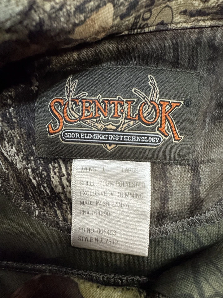 Scentlok Savanna EXT Camo Button Front Long Sleeve Hunting Shirt Mens Size Large - Image 4 of 4