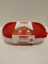 Rubbermaid Takealongs Containers Set of 3 Rectangles 4 Cups 9X 6 In 2 In Deep