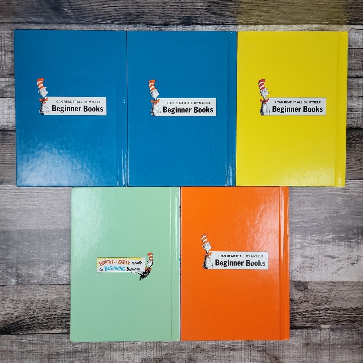 Lot Of 5 Dr. Seus Hardcover Beginner Books Green Eggs The