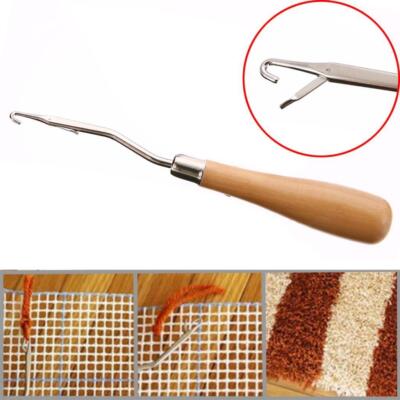 Hochwertiger Holzriegel Haken perfekt für Flicken Teppich Herstellung Kit Werkzeug für