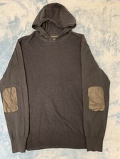 John Varvatos U.S.A. Luxe Hooded Pull Over Men's size L