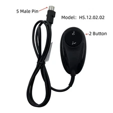 2 Button 5 Pin Prong Remote Hand Control Handset for Lift Chair Power Recliner