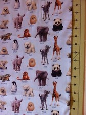 Elizabeth's Studio "Baby Animals" Toss Cotton Fabric Bty