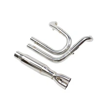 Stainless Steel 2 into 1 Exhaust Pipe for Harley 06-17 Dyna FXDF Low Rider FXDLS