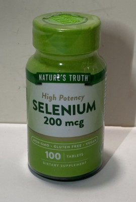 Selenium, High Potency, 200 mcg, 100 Tablets (Exp.05/2027) New / Sealed