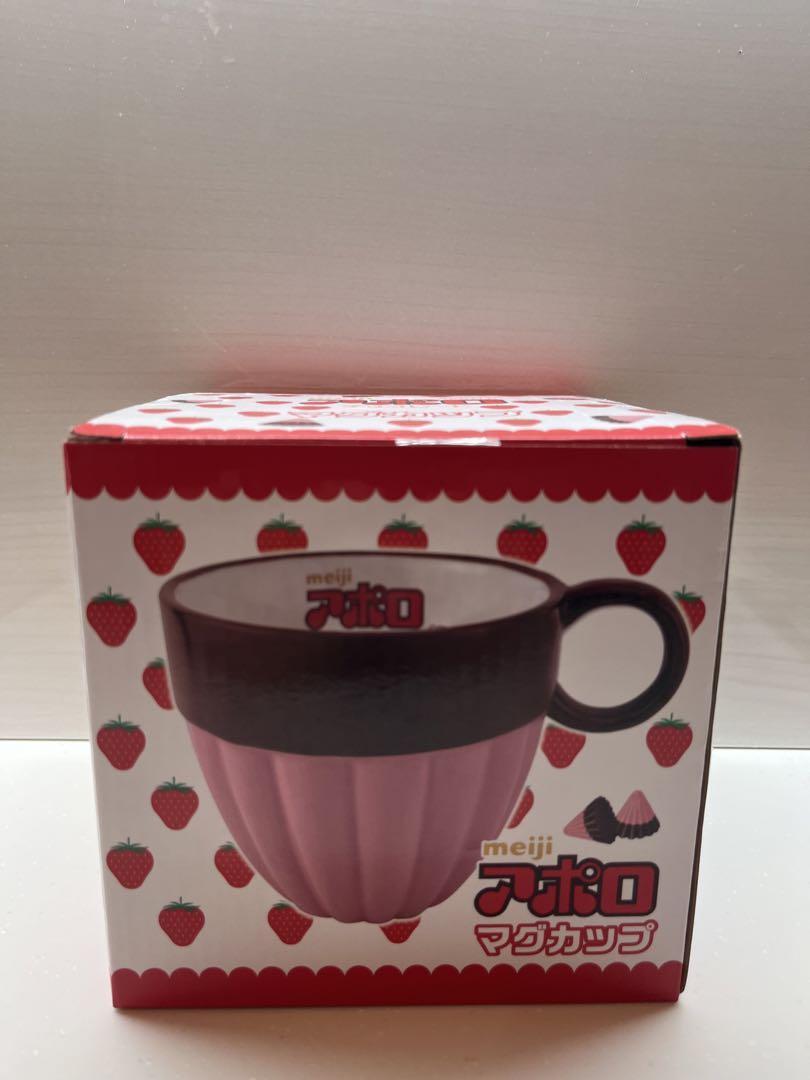 Meiji Apollo Strawberry Chocolate Mug Cup Porcelain Japan. | eBay