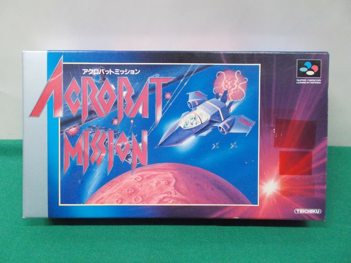 SNES -- Acrobat Mission -- Boxed. Super famicom. Japan game. 12895