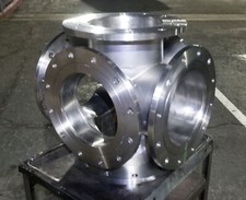 6-way stainless steel vacuum flange 12" port ID , 20" x 20" X 16"