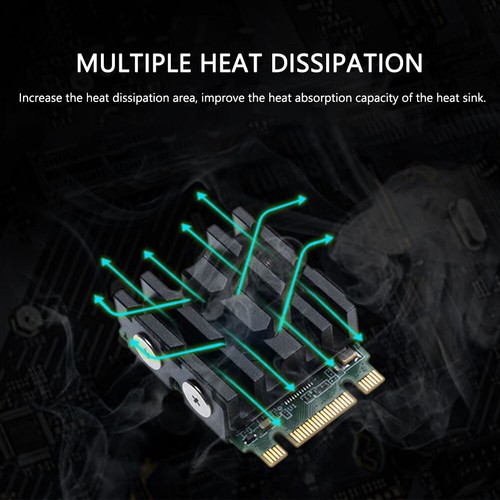 SSD Heat Sink M.2 NVME 2230 SSD Heatsink for Desktop Computer 2230 SSD Cooling - Afbeelding 11 van 11
