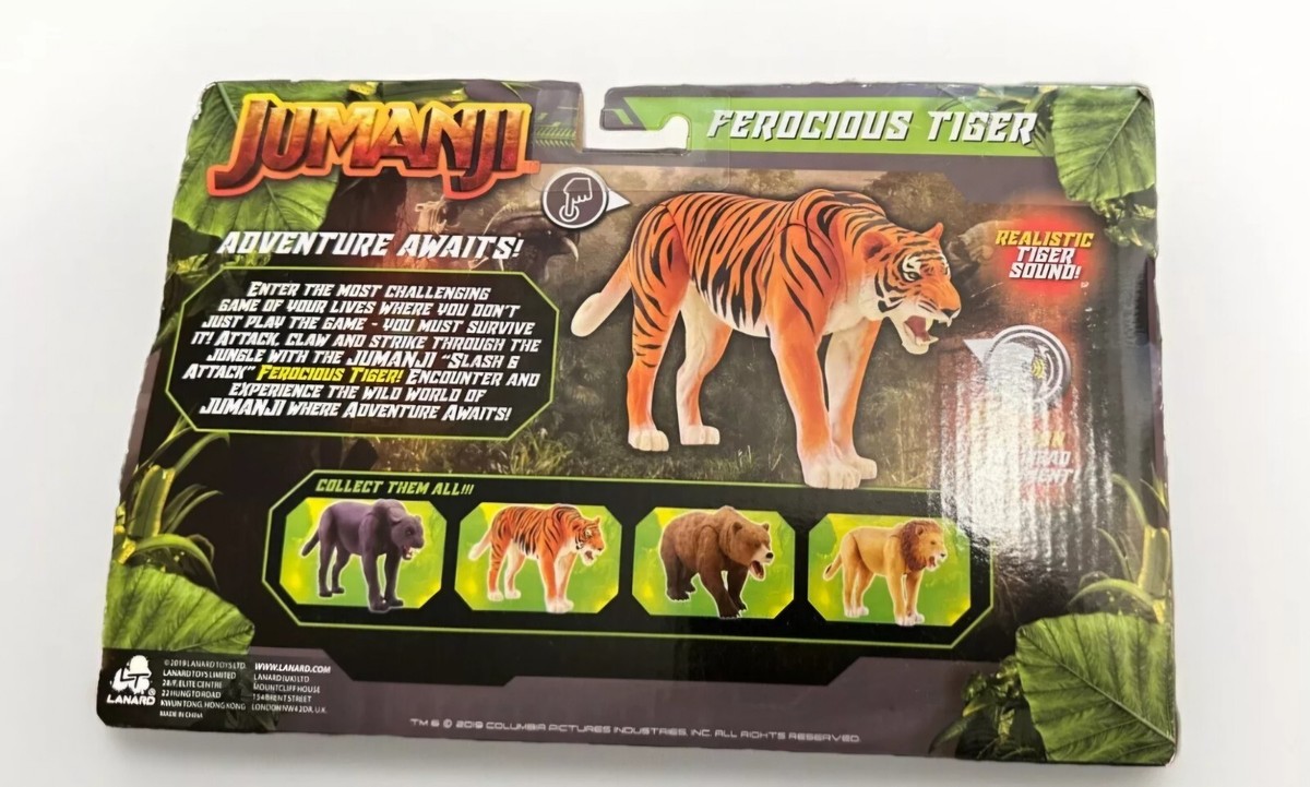 LANARD JUMANJI 31209 Ferocious Tiger Figure with Realistic Roar