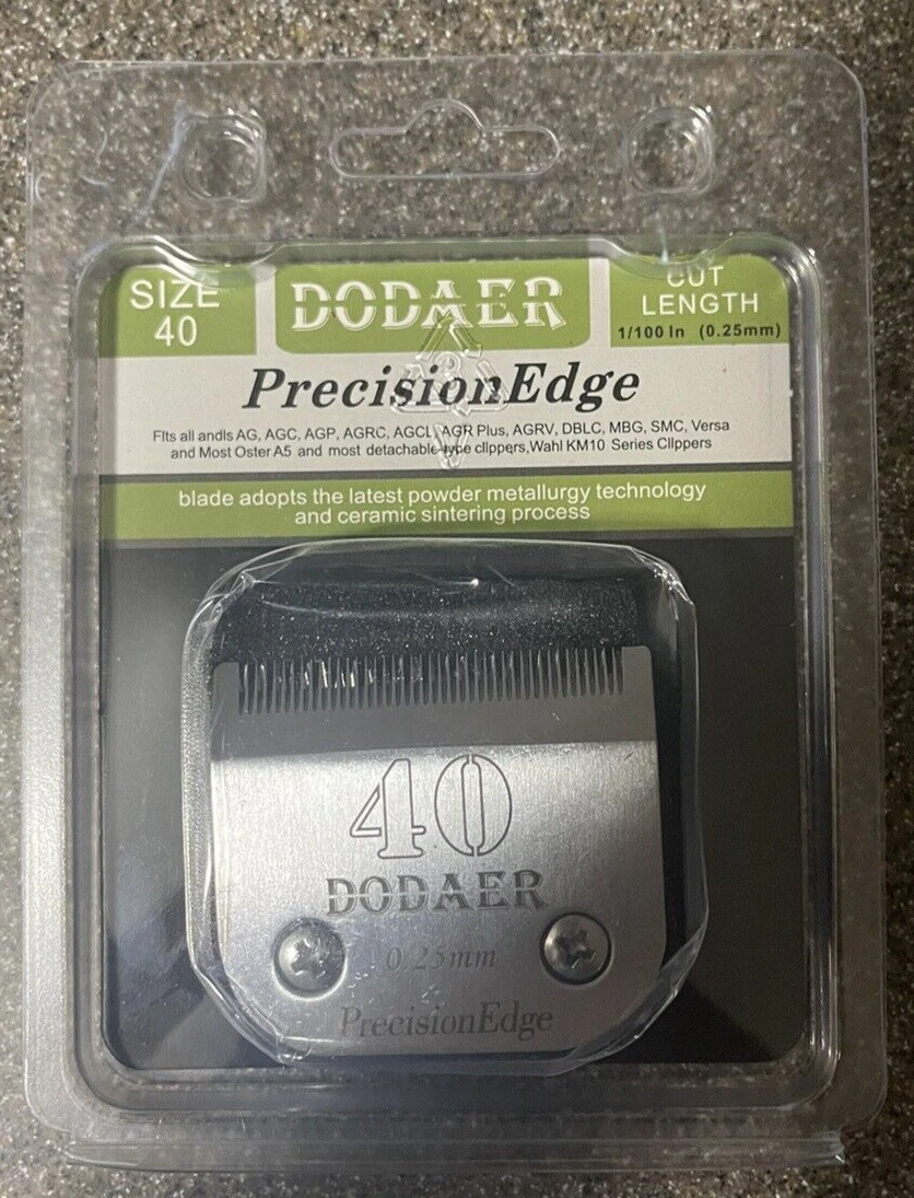 DODAER Detachable Pet Dog Grooming Blades of Stainless Steel Size 40