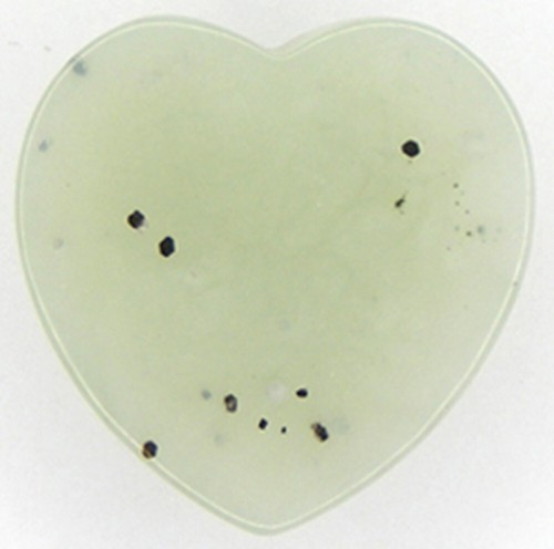 16.86 Ct. New Jade Serpentine Heart Cabochon 20x20 MM. - Picture 3 of 3