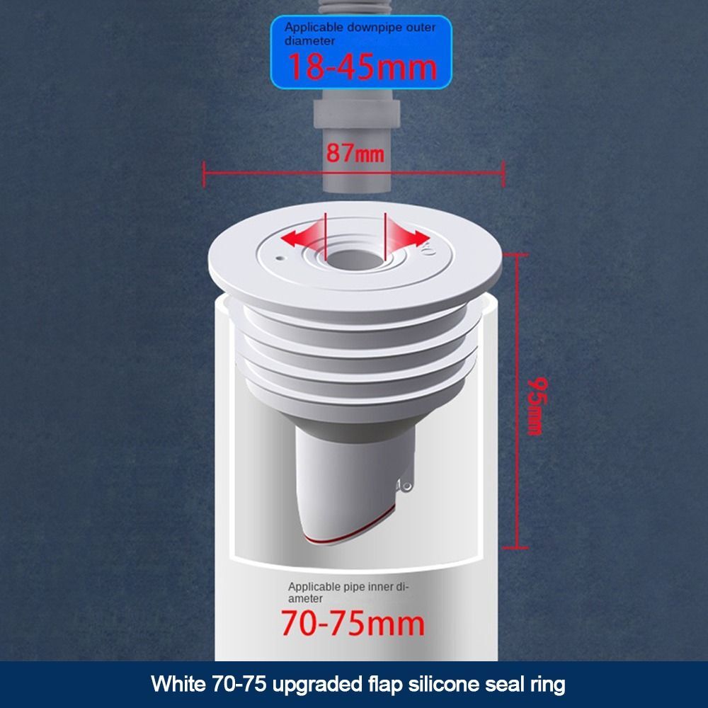 One Way Valve Seal Pipe Sealing Ring Water Pipe Plug Floor Drain Drain Cover