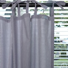 Le Petit Beurre Vorhang mit Bandschlaufen 200x140