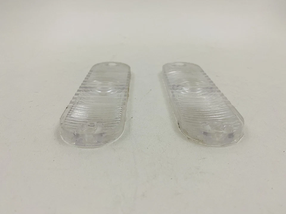 1963-1970 AMC RAMBLER PARK LAMP TURN SIGNAL LENS SET CLEAR COLOR NEW #826-SET - Image 3 of 4