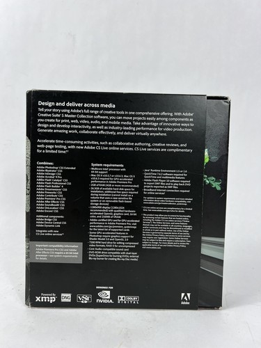 Adobe Creative Suite 5 CS5 Master Collection For Windows Full DVD Version Mint - Picture 8 of 14