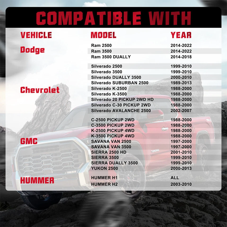 4 piezas espaciadores de rueda 2" 8x6,5 8x165,1 14x1,5 para GMC SAVANA VAN 3500 1997-2000 Foto 3 de 4